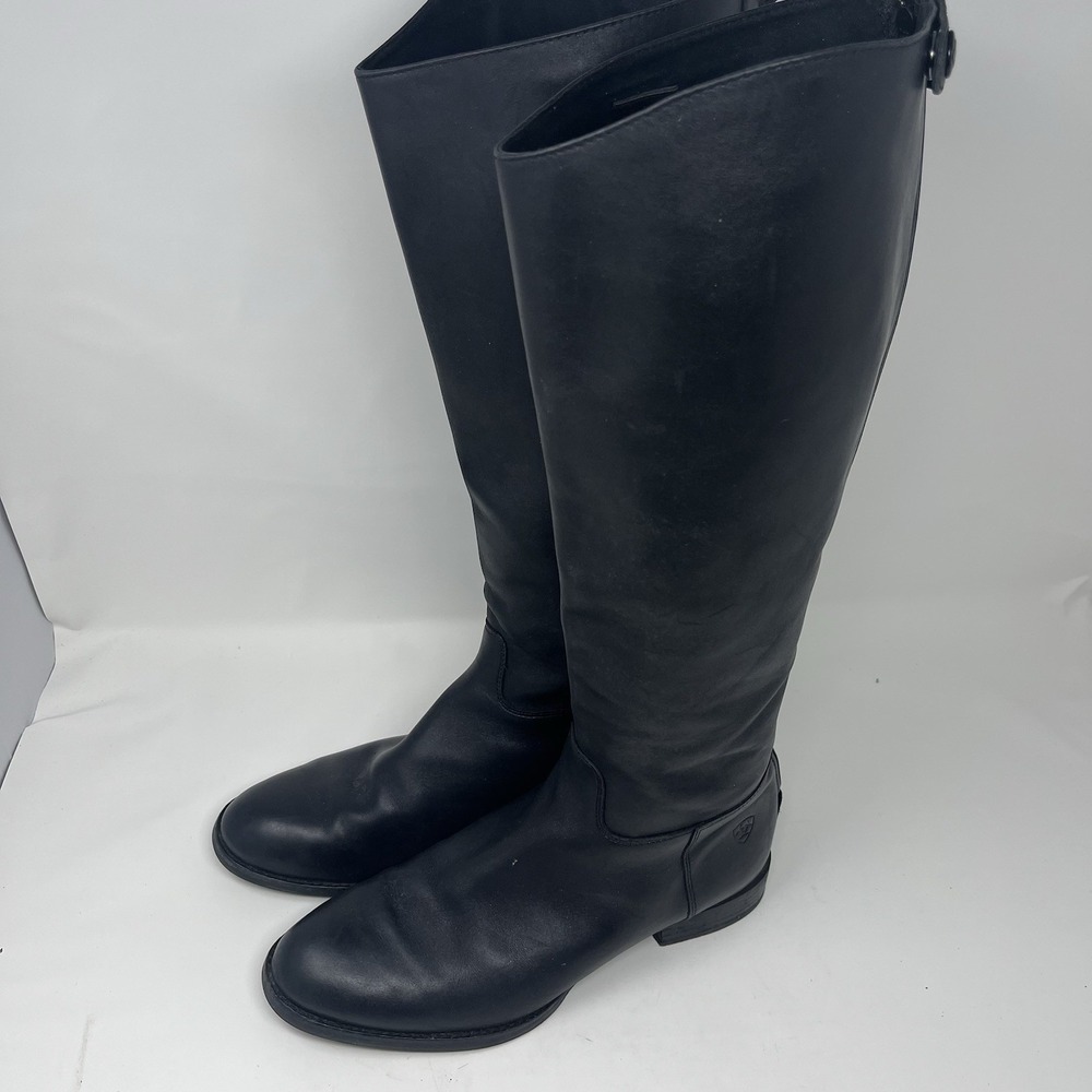 Ariat Midtown Women's Black Leather Tall Riding Pull‎ On Boots 10 Equestrian